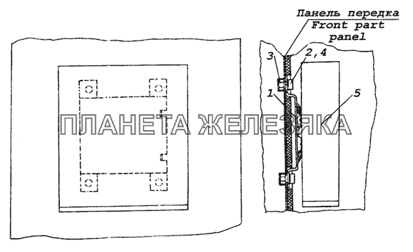 53205-3741094 Установка блока управления подогревателем КамАЗ-6522 (Euro-2, 3)